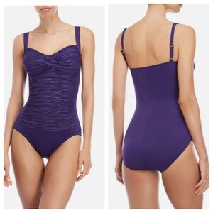 New! Trimshaper MIRACLESUIT One Piece SWIMSUIT  Averi